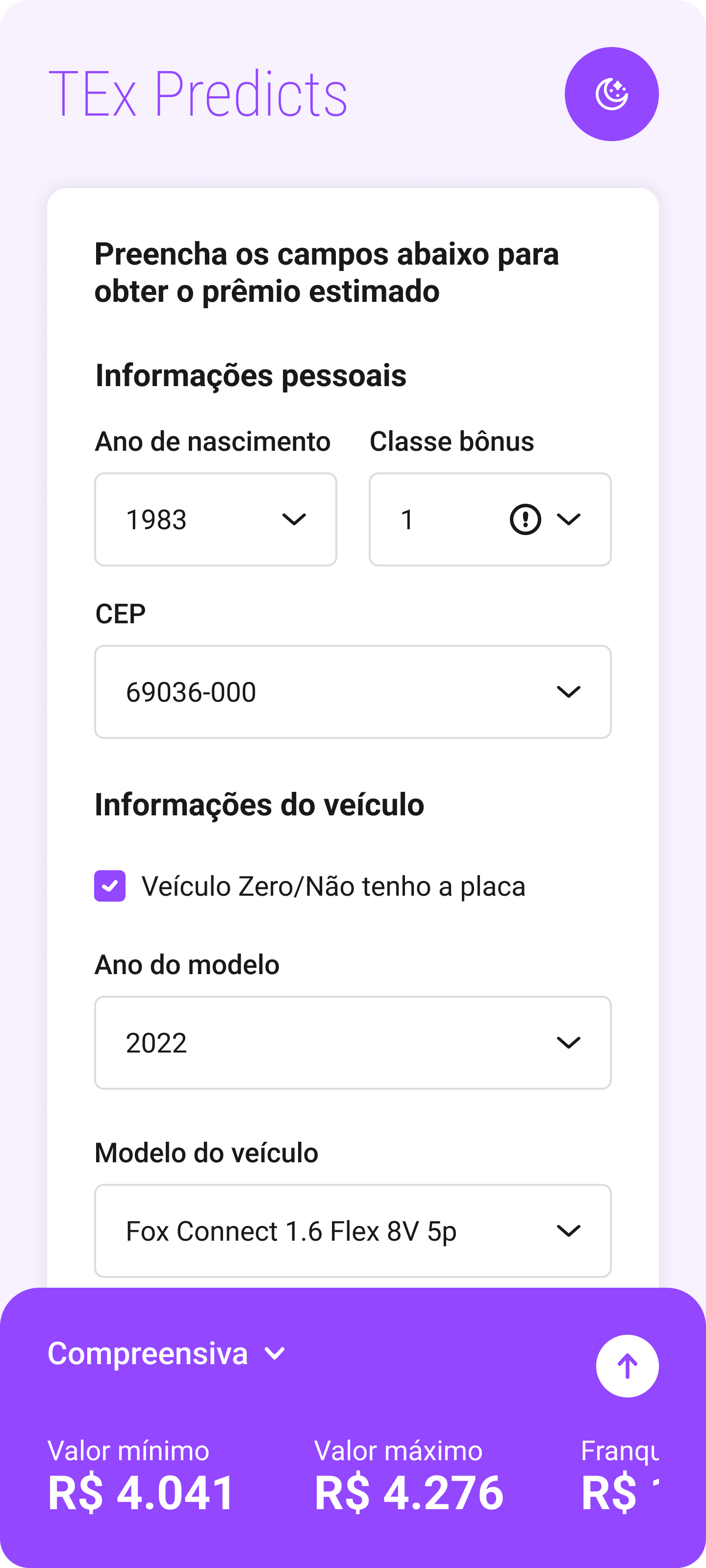 Previsão rápida do seguro - Ilustração TEx Predicts